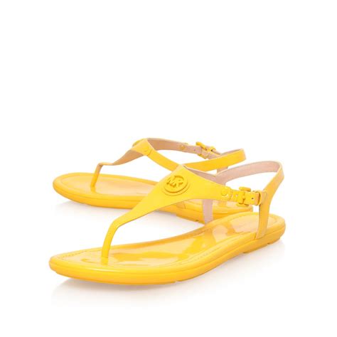 yellow michael kors sandals